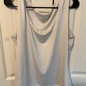 Calvin Klein Cream Draped Tank Top